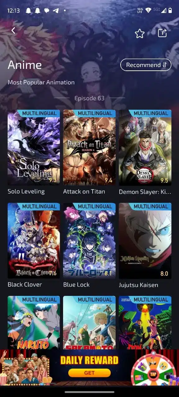 Anime on Castle App