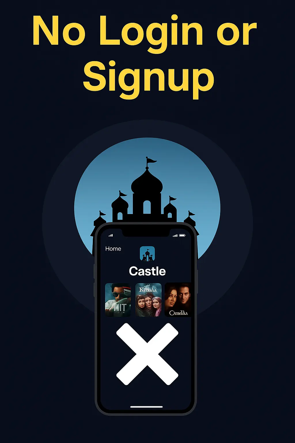 No Login or Signup